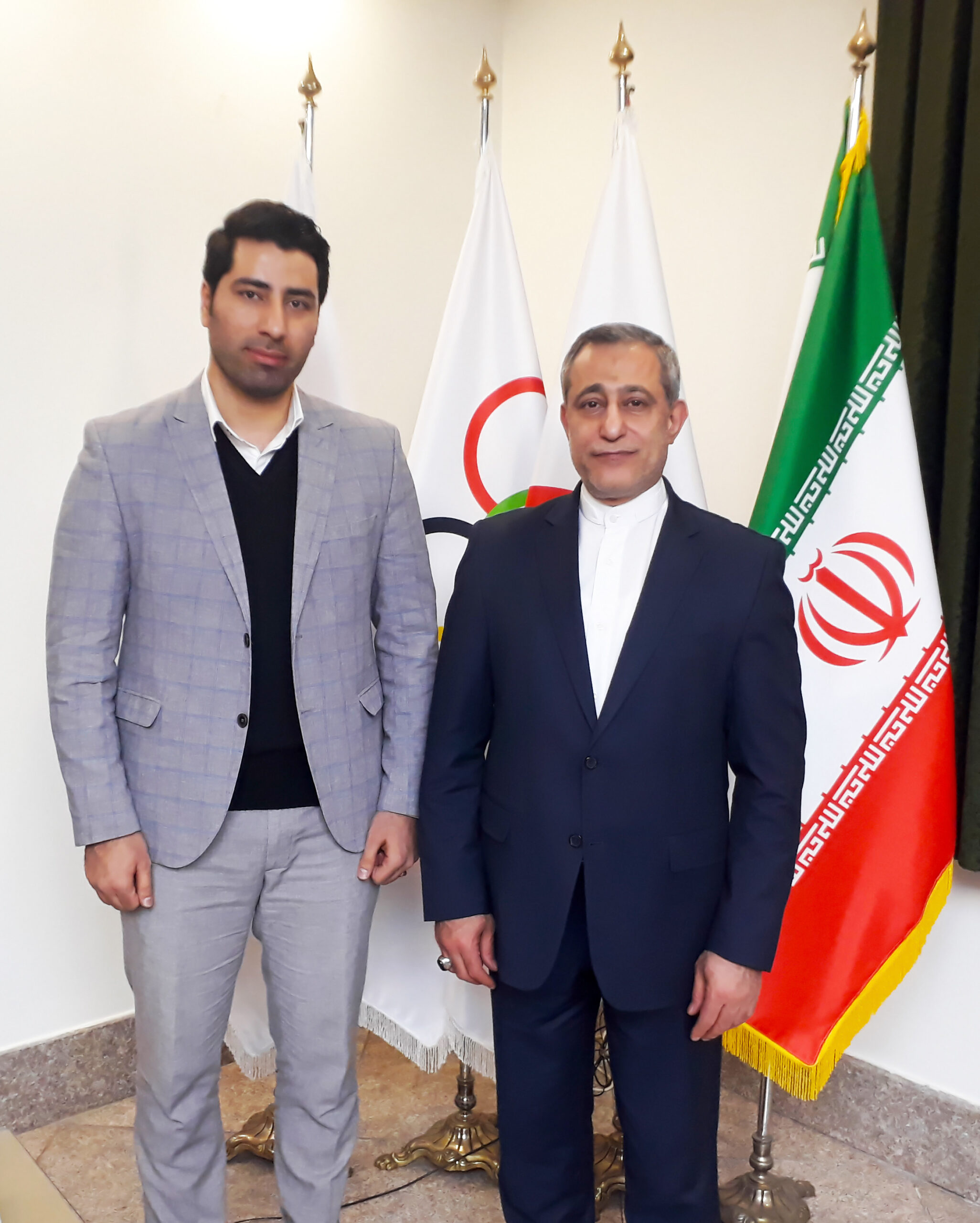در کنار دبیر کل محترم کمیته ملی المپیک ایران دکتر کیاوس سعیدی